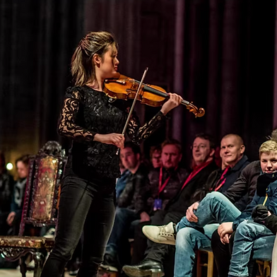 A Violinist - Space - and the Audience