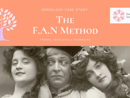 Genealogy Case Study: Using the FAN Method