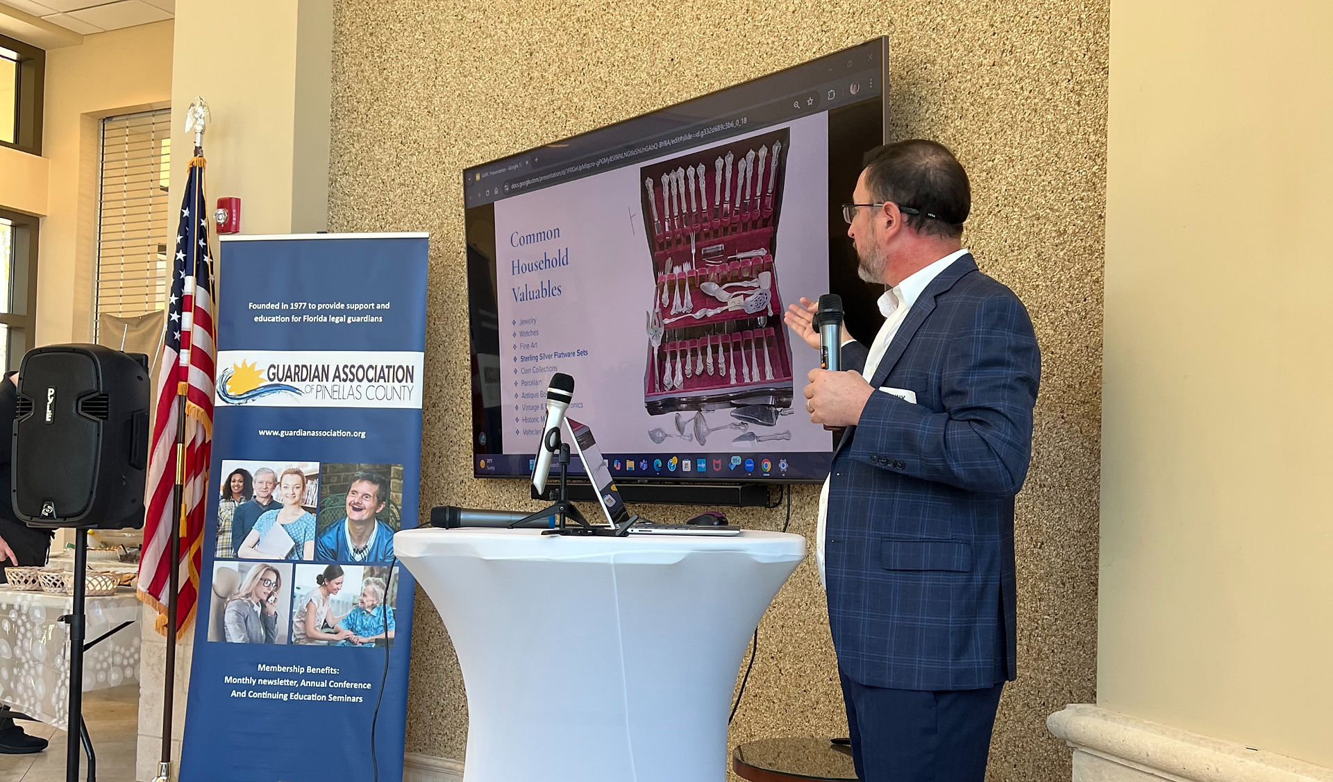 VAS CEO Danny Triplett presenting to the Guardian Association of Pinellas County