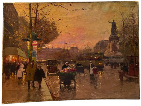 "Place de la Republique" by Edouard-Leon Cortes (1882-1969)