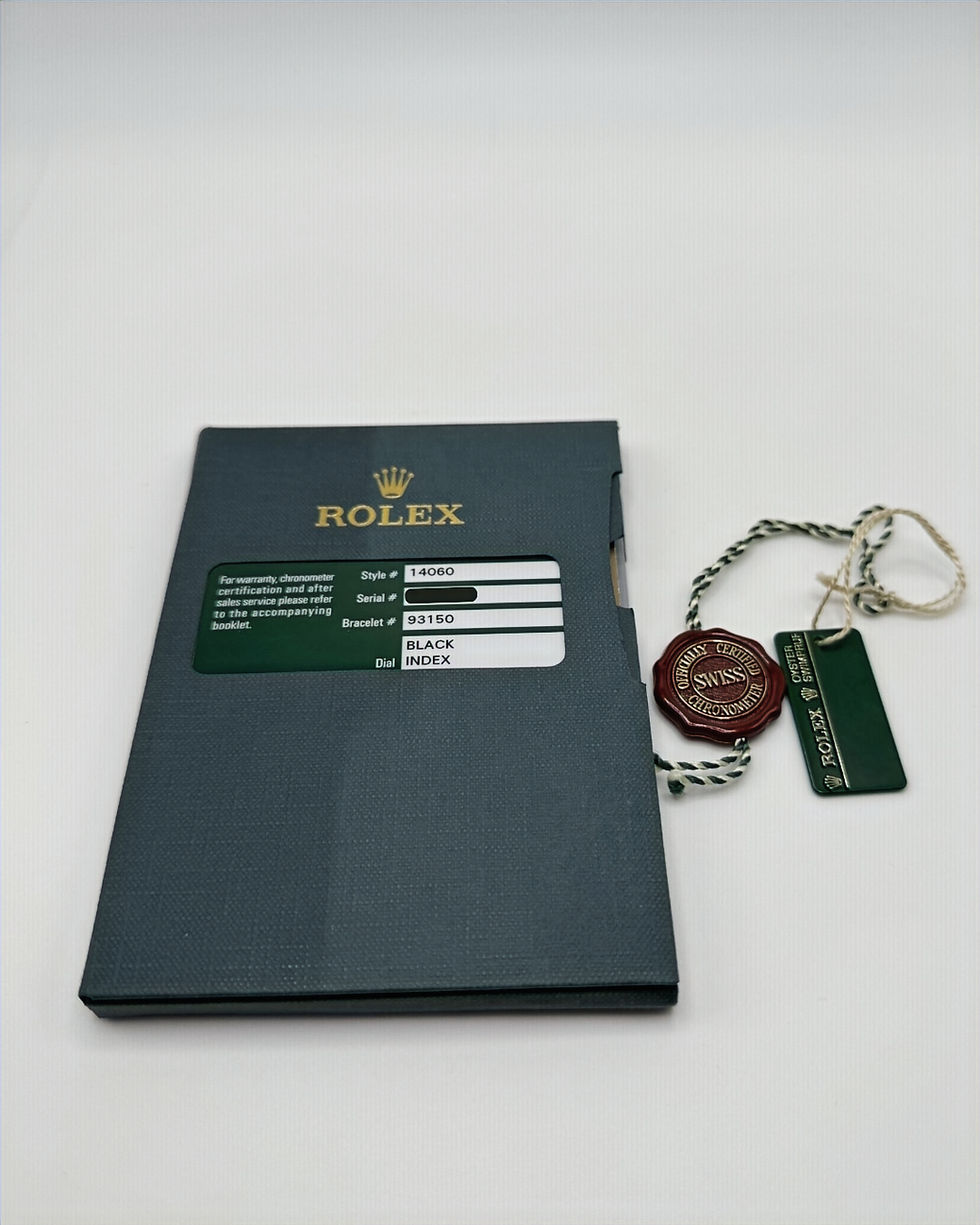 Thumbnail: 2009 Rolex Submariner 14060 Steel Black Bezel Watch