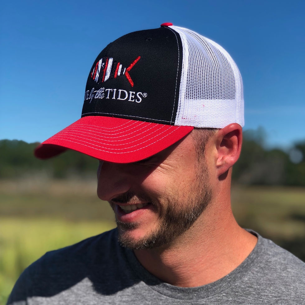 Thumbnail: Tricolor Gameday Trucker - Red, Black & White