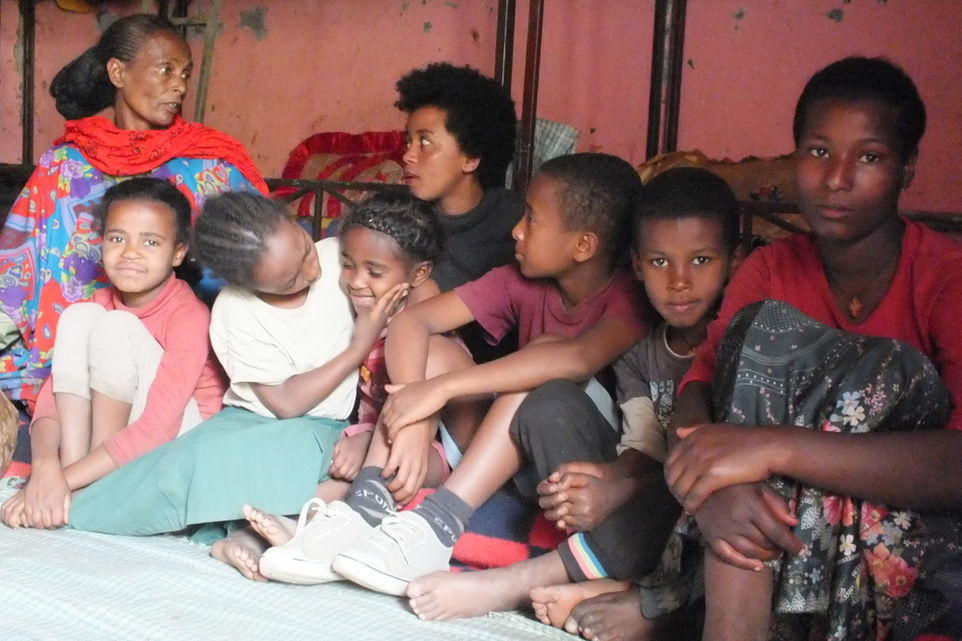 Äthiopien glückliche Familie