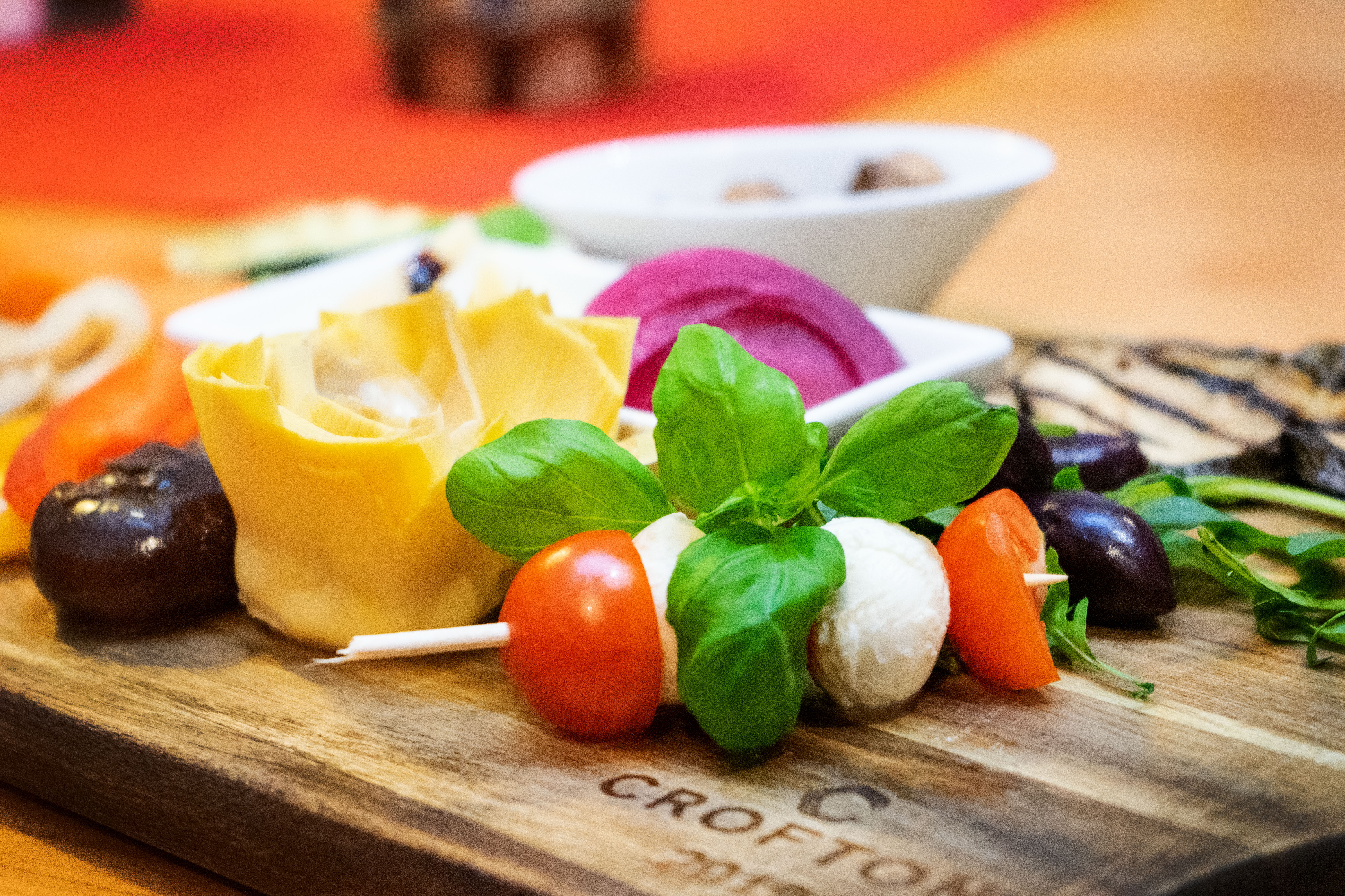 Arranged Food and Objects