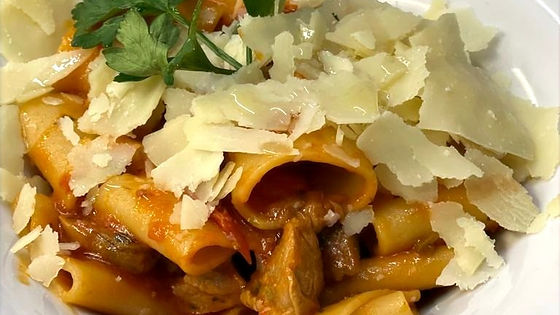 PACCHERI AL TRIS DI CARNE