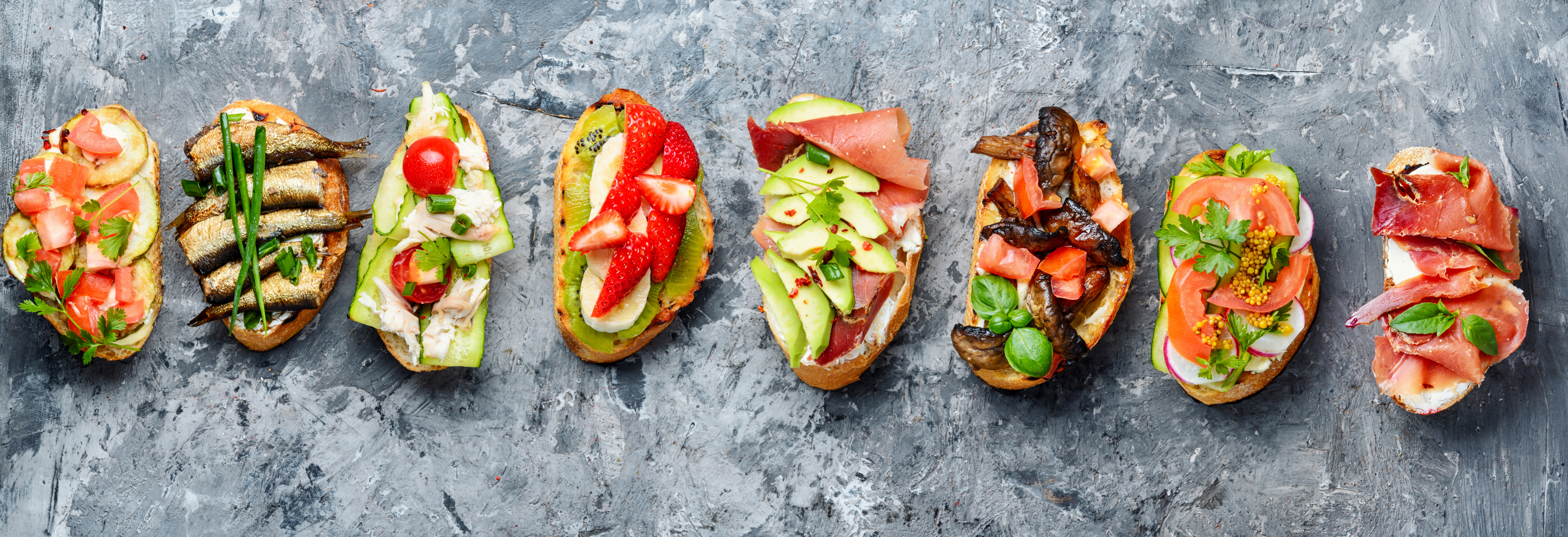Arranged Food and Objects