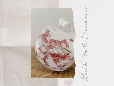 DAY THIRTEEN: DIY BATH SALT ORNAMENTS