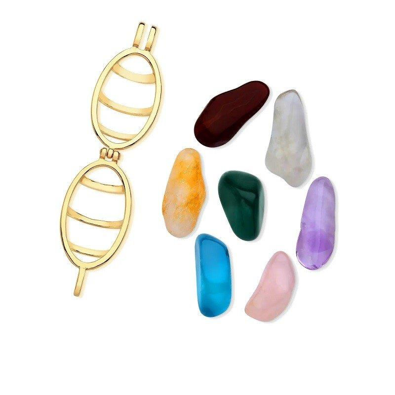 Miniatura: COMBO ZEN CHAMADORES DE ANJO COM PEDRAS NATURAIS