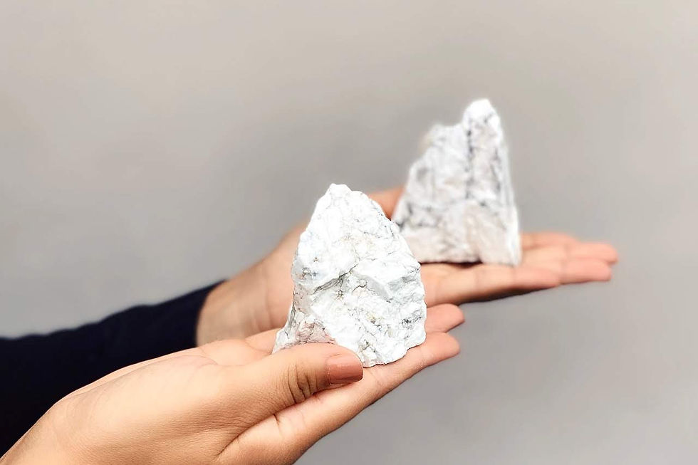 Miniatura: PEDRA BRUTA - HOWLITA BRANCA