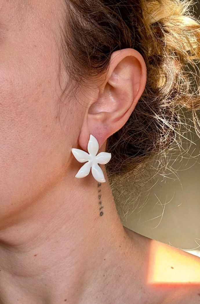 Miniatura: BRINCO DE FLOR ESMALTADO
