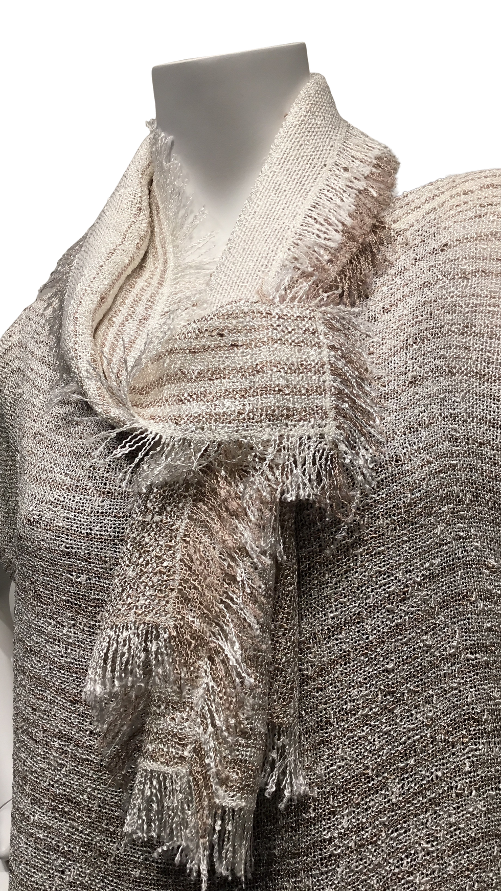 Thumbnail: Oat handwoven Lisa Scarf