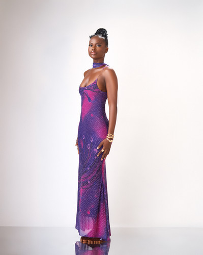 purple illusion dress Jovani 26264 Long Sleeves Illusion Dress