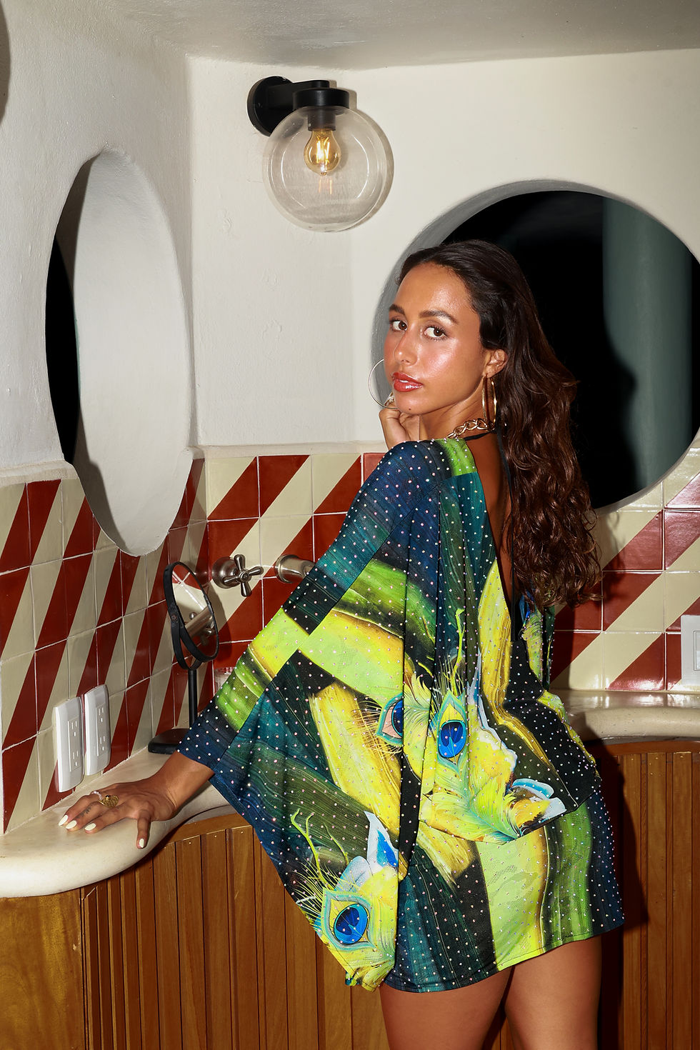 Miniaturbild: OLARIS DRESS GREEN/YELLOW