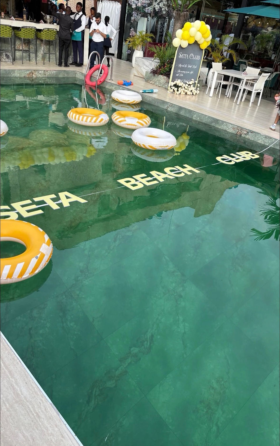 pool side of the seta beach club event