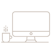Mac with a coffee_E-Design | De Blueprint