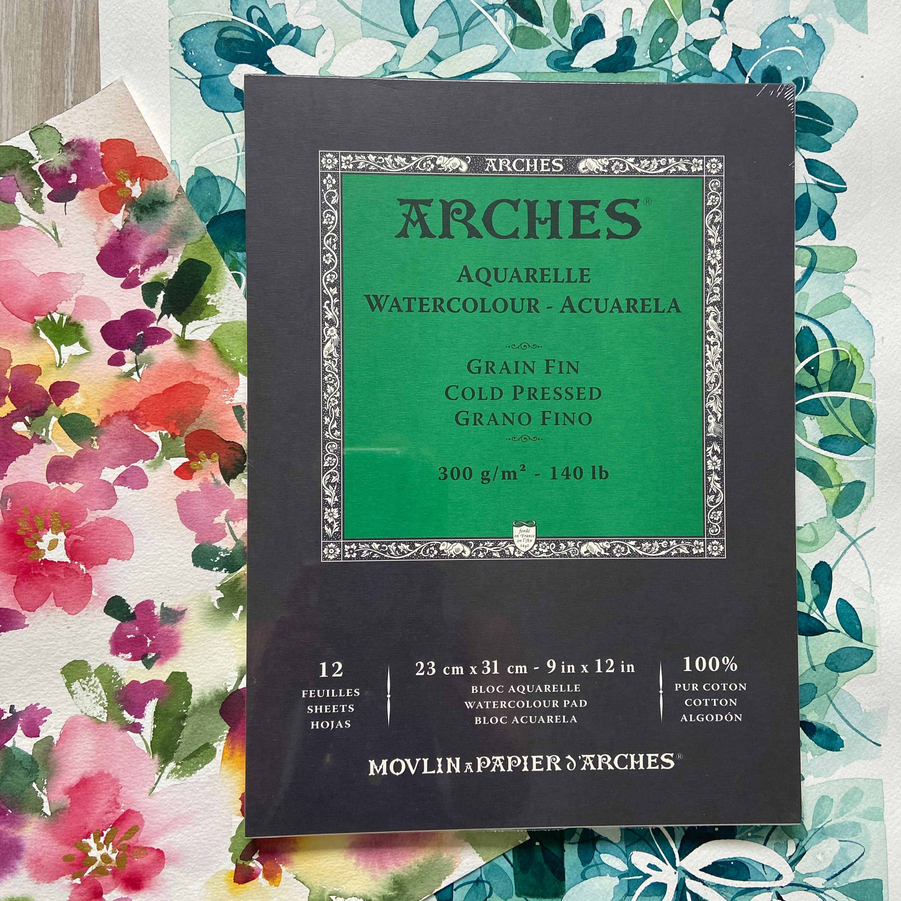 Arches Aquarellpapier Block einseitig verleimt Grösse 23cm x 31cm