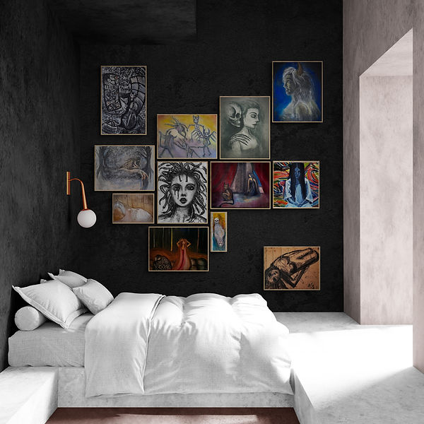 קיר גלריה של האמנית מרים שטרמן