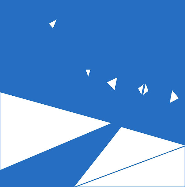 כמה משולשים יש כאן, כחול