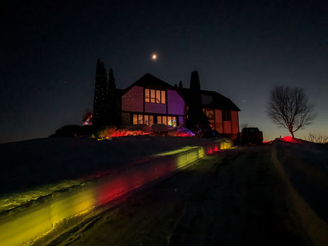 Christmas at night