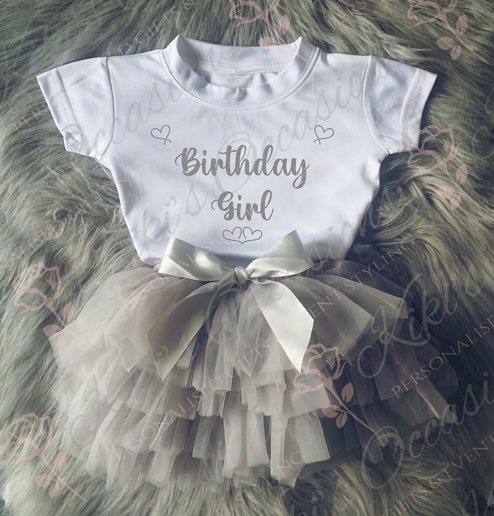 Thumbnail: 3 Piece Grey Tutu Outfit