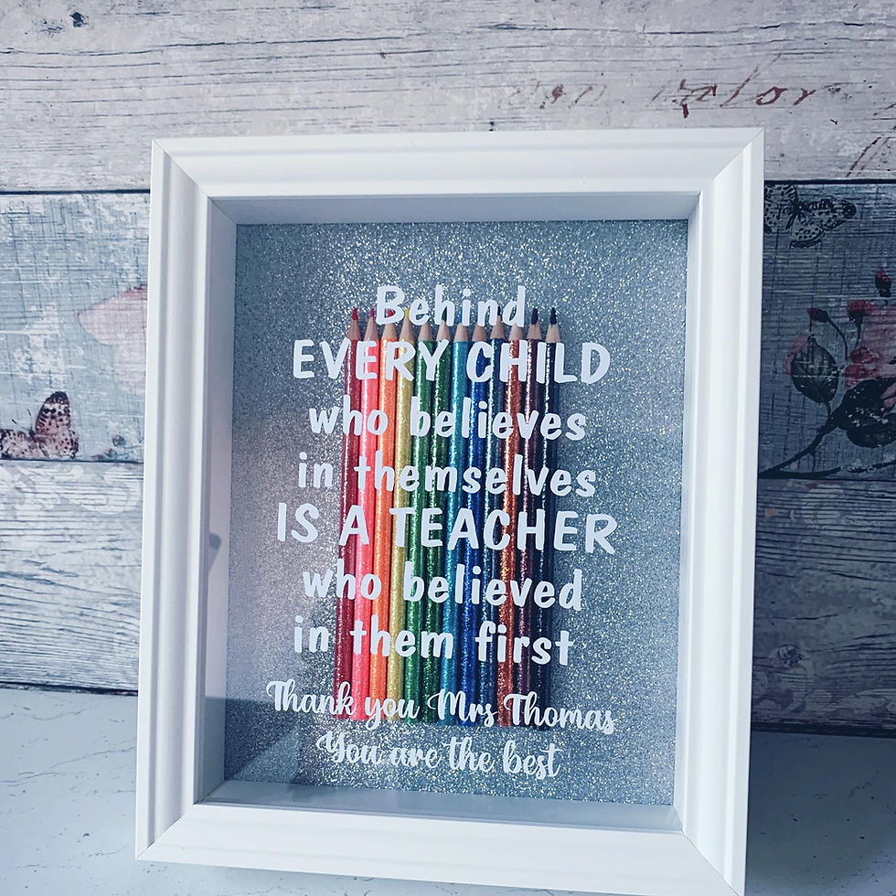 Thumbnail: Personalised Teacher Thank You Frame