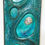 Thumbnail: Lorraine Stelzer Turquoise Acrylic Resin Art Wall Sculpture Panel, 1969