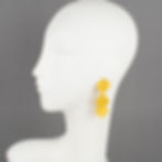 Claude Montana for Marie Paris Textured Gilded Metal Dangle Clip Earrings