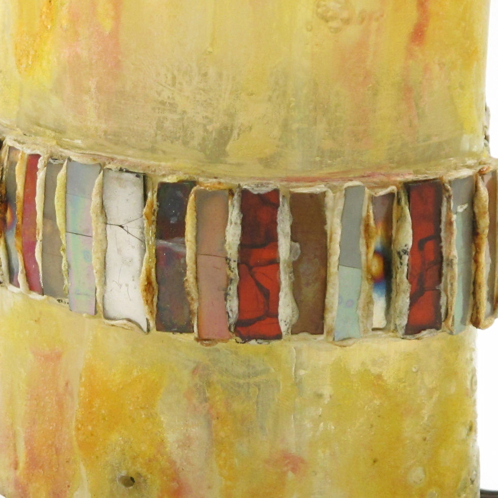 Thumbnail: Line Vautrin School Modernist Talosel and Mirror Table Lamp or Sconce