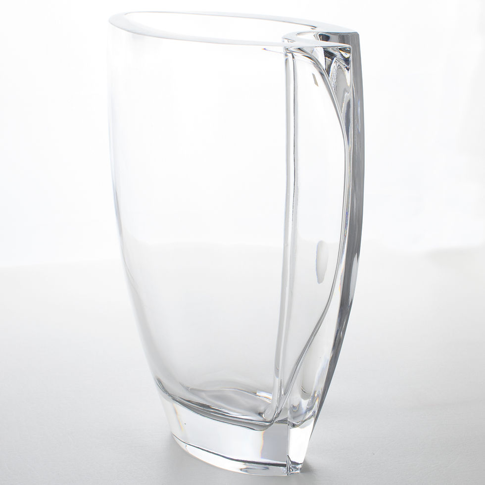 Thumbnail: Christian Dior Interior Collection Modernist Crystal Vase, circa 1980