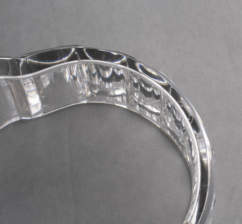 Thumbnail: Baccarat Art Deco Crystal Centerpiece Bowl, France 1930