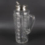 Hawkes Art Deco Sterling Silver, Crystal Barware Martini Cocktail Pitcher Shaker