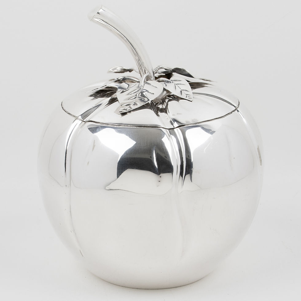 Thumbnail: Teghini Italy Silver Plate Barware Ice Bucket, circa 1980