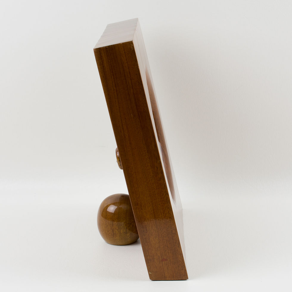 Thumbnail: Emanuele Pantanella Italy Geometric Wood Picture Frame, Italy 1980s