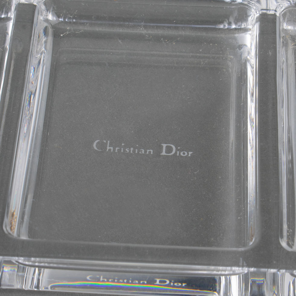 Thumbnail: Christian Dior Paris Crystal Vide Poche Bowl, Ring Holder