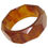 Thumbnail: Faceted Bakelite Bracelet Bangle Root-Beer Marble