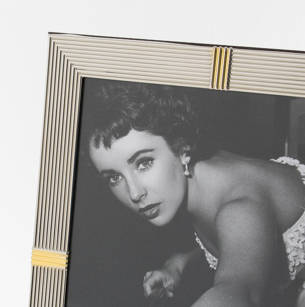 Thumbnail: Christian Dior Paris Modernist Silver Plate Picture Frame