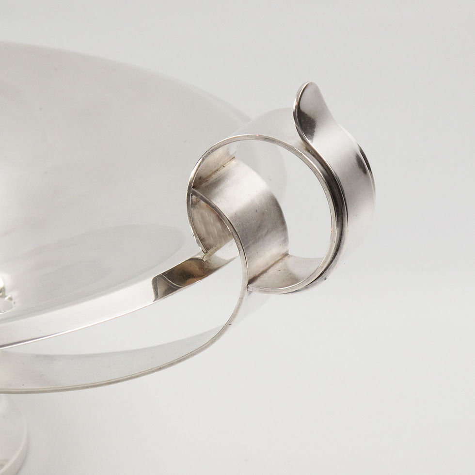 Thumbnail: Art Deco Modernist Silver Plate Decorative Bowl Centerpiece