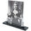 Thumbnail: French Art Deco Picture Frame Black Opaline Glass & Chrome