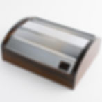 Thumbnail: Maison Desny Style Art Deco Modernist Box, Macassar Wood and Chrome