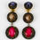 Thumbnail: Cilea Paris Long Dangle Resin Clip Earrings