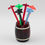 Thumbnail: Barware Cocktail Set Tortoiseshell Lucite Barrel and Multicolor Stirrers