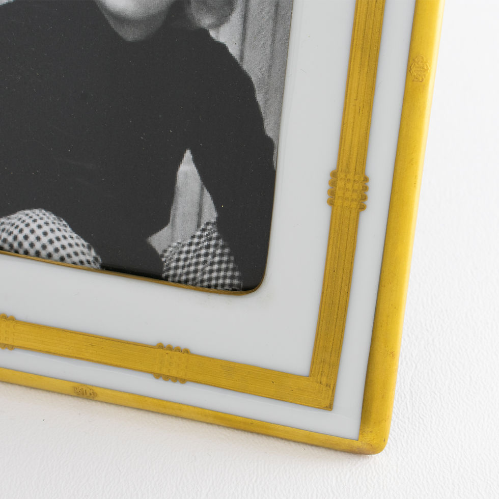Thumbnail: Christian Dior White and Gilded Ceramic Picture Frame
