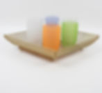 Italian Lucite, Rattan and Brass Barware Serving Tray, circa 1970