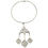 Thumbnail: Mid Century Space Age Brass Wire Collar Pendant Necklace