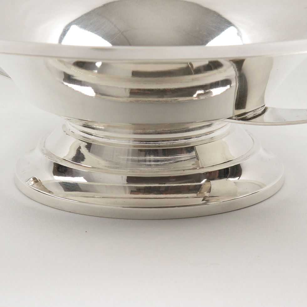 Thumbnail: Art Deco Modernist Silver Plate Decorative Bowl Centerpiece