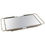 Thumbnail: French MCM Chrome Bar Cocktail Mirror Tray Bamboo Design