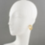 Yves Saint Laurent YSL Paris Jeweled Hoop Clip Earrings