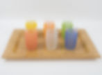 Modernist Serving Bar Tray Lucite and Rattan, Wicker, circa 1970