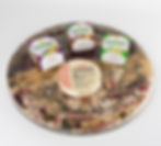 Christian Dior Tray Board Platter Lucite, Wheat and Dried Flowers