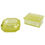 Thumbnail: Art Deco Bohemian Vaseline Czech Glass Ashtray and Box, 1930s